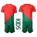 Tanie Strój piłkarski Portugalia Koszulka Podstawowej dla dziecięce MŚ 2022 Krótkie Rękawy (+ szorty)